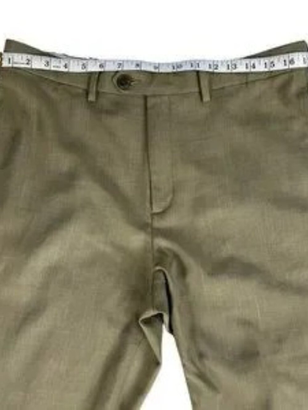 Light Green Straight Chino Pants Men's - Picture 5 of 7